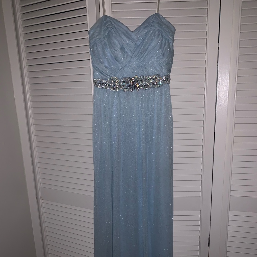 Sparkly baby blue dress